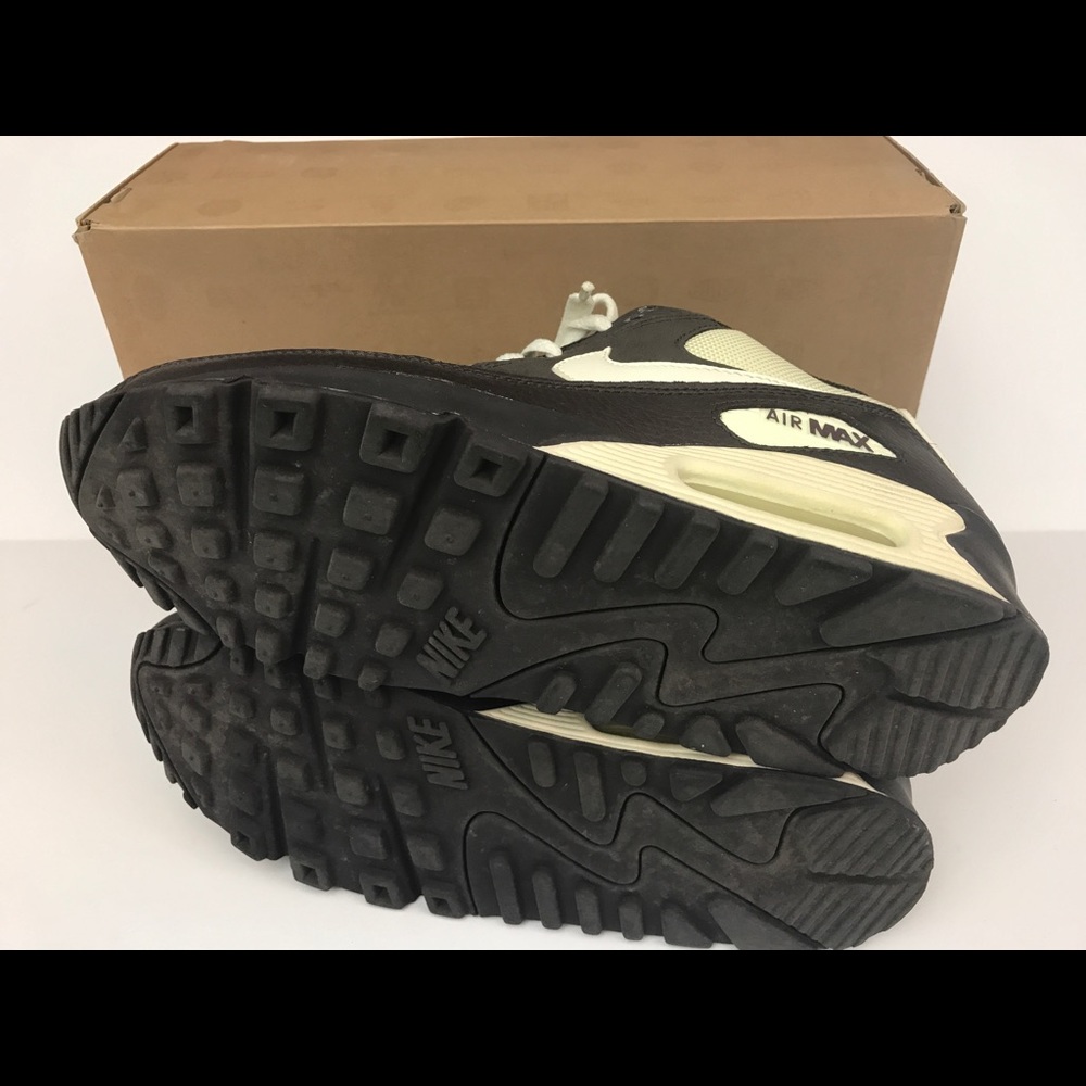 Nike air max 90 brown cream canvas size 8 men's - Picture 7 of 8
